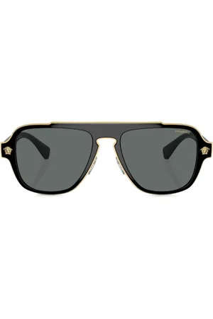 VERSACE Gafas de sol cuadradas estilo aviador