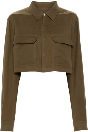 Rick Owens Camisa corta con apliques de presión