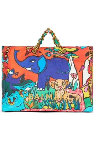 Balmain Bolso shopper grande con estampado gráfico de x Disney 1945