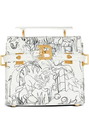Balmain Bolso B-Buzz con estampado gráfico de x Disney