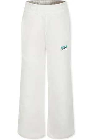 Msgm Pantalones con logo bordado