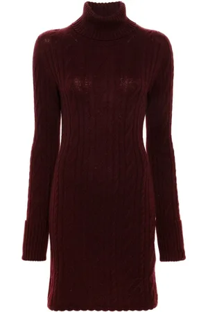BLUMARINE Vestido corto con cuello vuelto