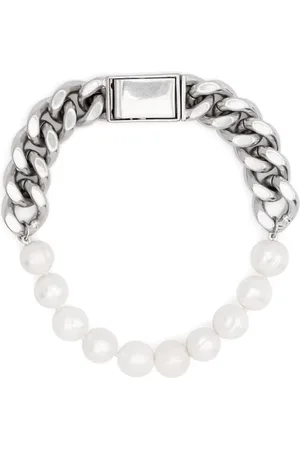 Jil Sander Curb-chain pearl-detail bracelet