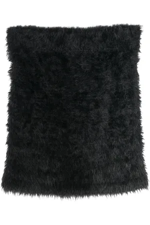 MARTINE ROSE Minifalda Hairy con efecto cepillado