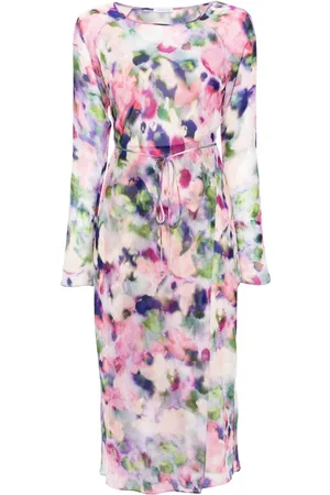 Patrizia Pepe Vestido midi con estampado abstracto