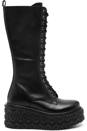 Patrizia Pepe Botas con cuña y motivo Fly en relieve