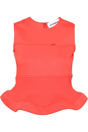 MELITTA BAUMEISTER Top con dobladillo peplum
