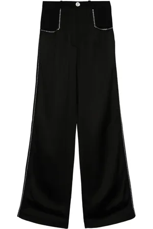 Sonia by Sonia Rykiel Pantalones anchos con detalles de cristal