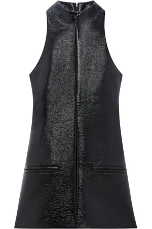 Courrèges Vestido acampanado sin mangas
