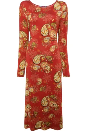 JOHNNY WAS Vestido con estampado de cachemira