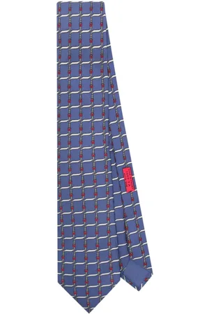 Hermès Corbata con cinturón estampado 2000