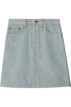 Burberry Falda vaquera con motivo EKD