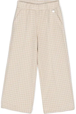 MONNALISA Pantalones anchos con motivo pied de poule
