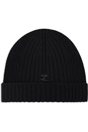 Courrèges Gorro con parche del logo
