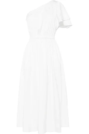 Cynthia Rowley Vestido midi con una sola manga