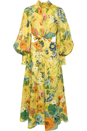 ALÉMAIS Vestido midi Cresida