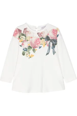 MONNALISA Camiseta con estampado floral