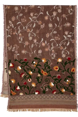 LEATHERSMITH OF LONDON Bufanda con bordado floral
