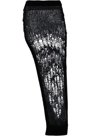 Rick Owens Falda Spider Ziggy de punto flojo