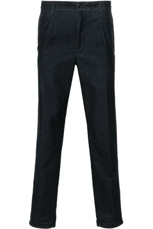 Incotex Pantalones ajustados con motivo pied de poule