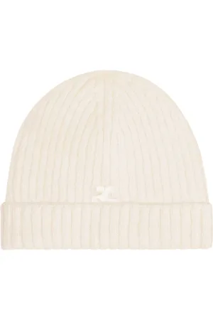 Courrèges Gorro con parche del logo