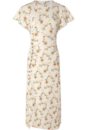 Paco rabanne Vestido midi con estampado floral