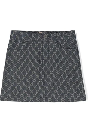 Gucci Minifalda con motivo GG Damier en jacquard