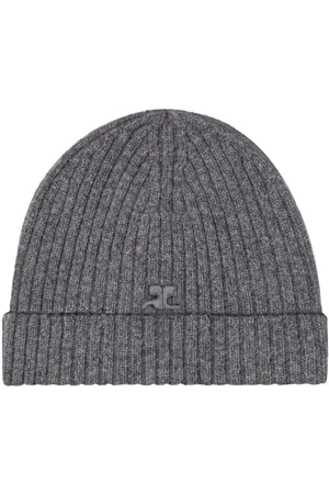Courrèges Gorro con logo bordado