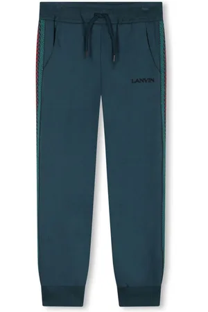 Lanvin Pantalones de chándal con borde a rayas