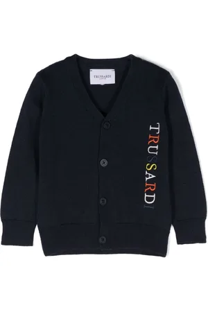 Trussardi Cárdigan con logo bordado