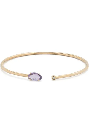 JIA JIA Brazalete Bendable en oro amarillo de 14 ct con zafiro rosa