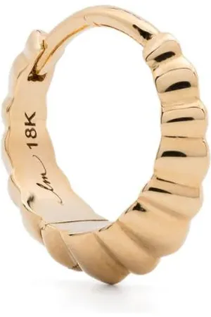 Lizzie Mandler Pendiente Crescent mini en oro amarillo de 18 ct