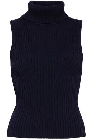 Staud Top sin mangas con cuello alto