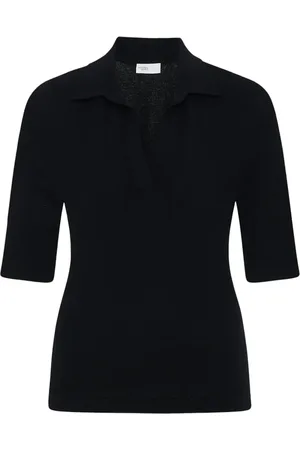 ROSETTA GETTY Polo de punto con cuello abierto