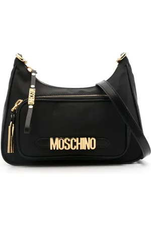 Moschino Bolso de hombro con placa del logo