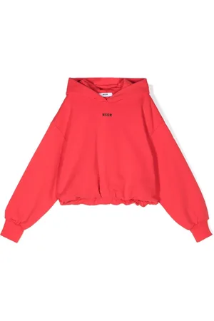 Msgm Sudadera con capucha y logo bordado