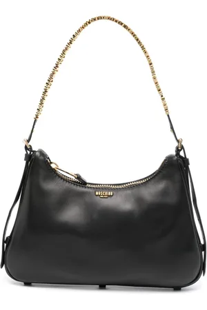 Moschino Bolso de hombro con placa del logo