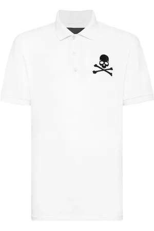 Philipp Plein Polo con estampado Skull&Bones