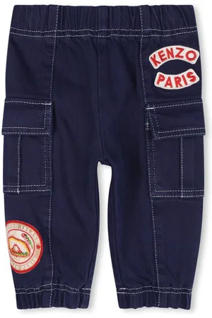 Kenzo Pantalones cargo con apliques
