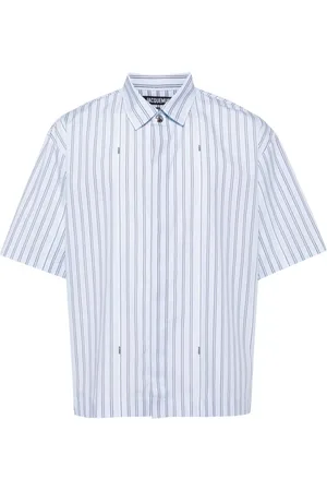 Jacquemus Camisa La Chemise Courte Bari a rayas