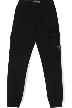 Stone Island Pantalones de chándal con distintivo Compass