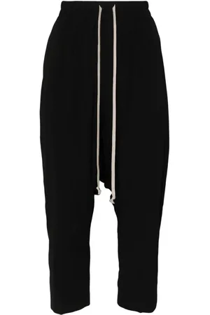 Rick Owens Pantalones capri de tiro caído