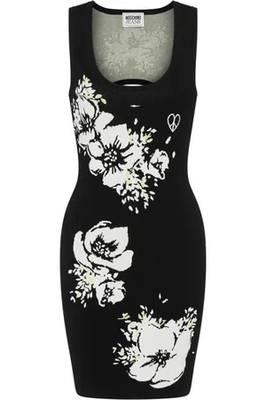 Moschino Vestido de punto con aberturas
