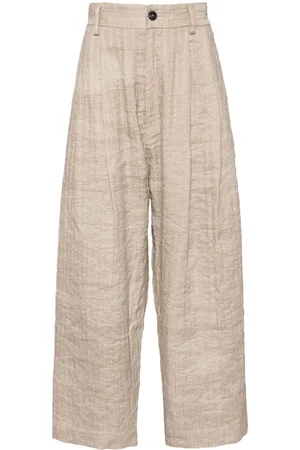 ZIGGY CHEN Pantalones anchos a rayas