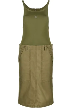Givenchy Vestido midi cargo a paneles