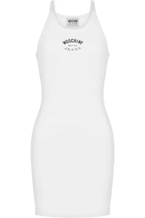 Moschino Vestido con logo estampado