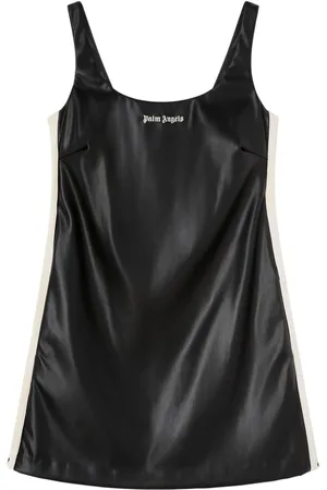 Palm Angels Vestido corto con logo bordado