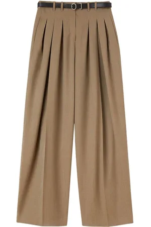 Jil Sander Pantalones palazzo con cinturón