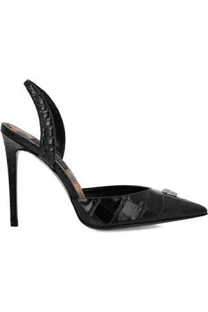 Philipp Plein Zapatos de tacón con efecto de piel de cocodrilo
