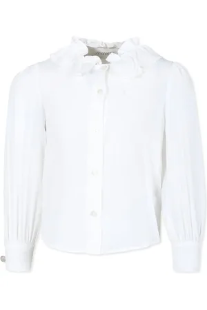 Simonetta Blusa con volantes en el cuello